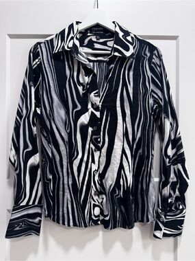 Paperwhite Vintage Marble Cotton Button Down